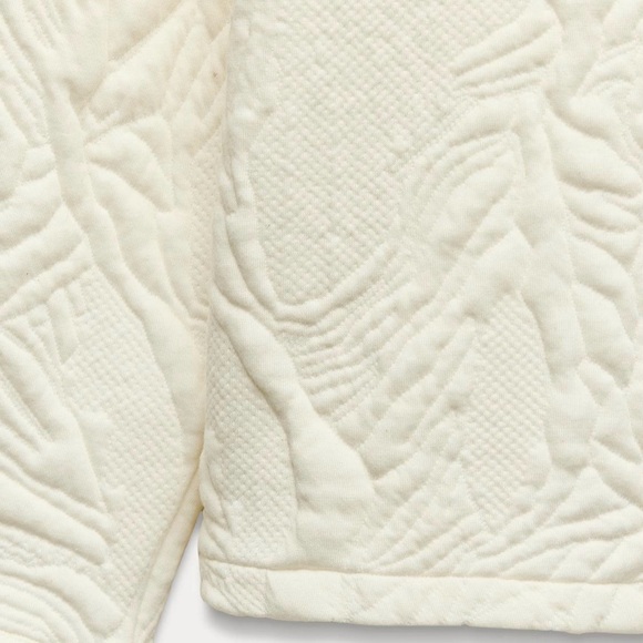 ZARA Ivory Textured Sweatshirt | Large | Long Sleeve | NWT | Sold Out - Picture 2 of 8